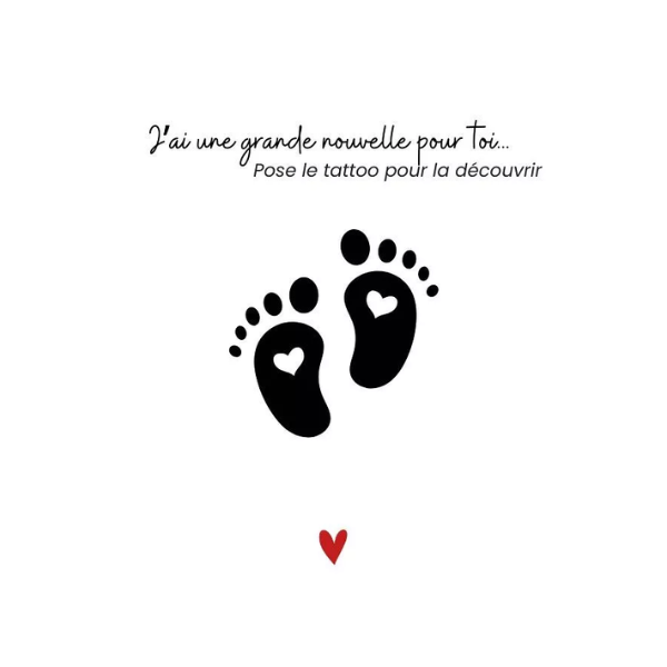 Sioou - Tatouages Éphémères - Les pieds de bébé