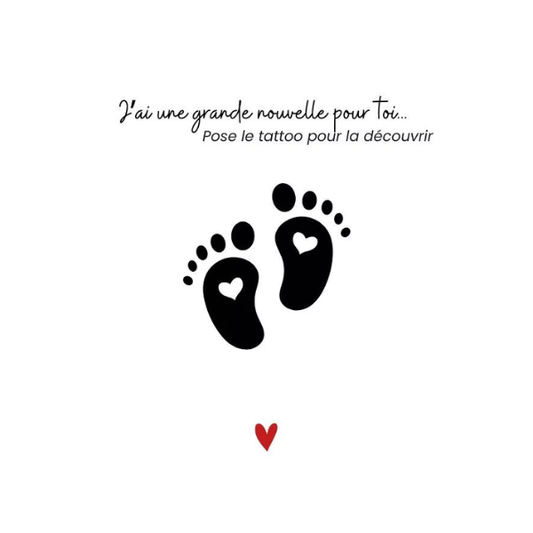 Sioou - Tatouages Éphémères - Les pieds de bébé