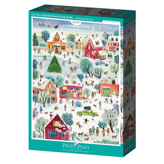 Puzzle Pièces&Peace Le village enchantée de Noël - 2000 pièces