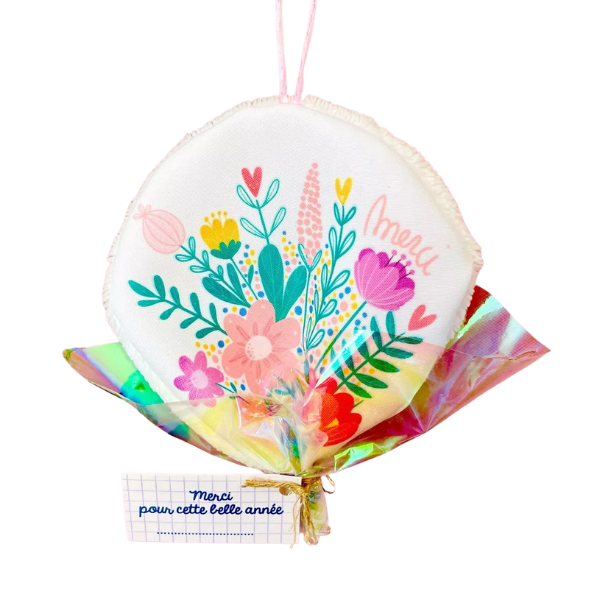 Hocus Pocus Happy - Lingette lavable bouquet de fleurs