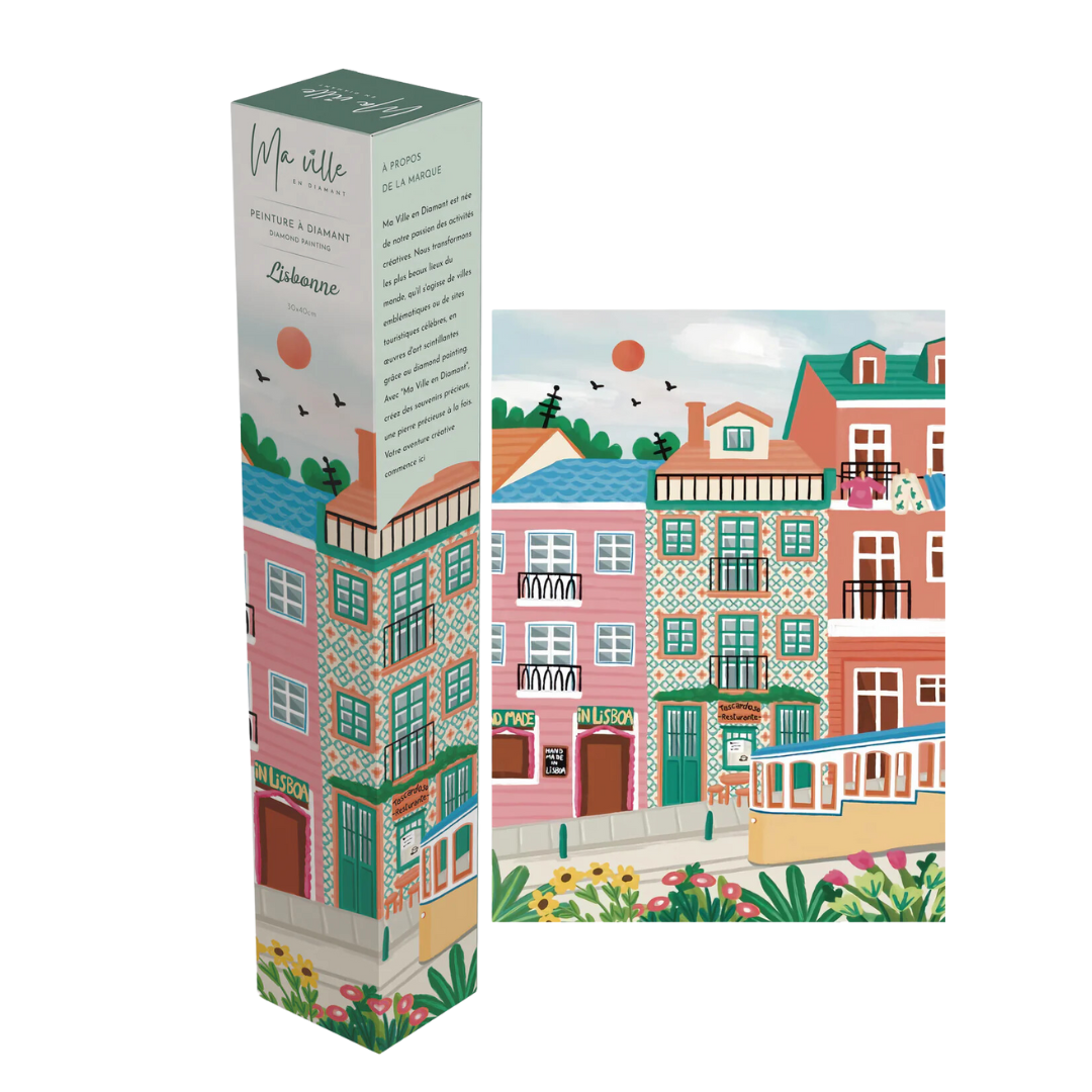 Ma Ville en Diamant – Kit de Diamond Painting Lisbonne