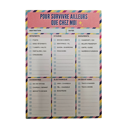 Supernova - Bloc-notes Survivre ailleurs que chez moi