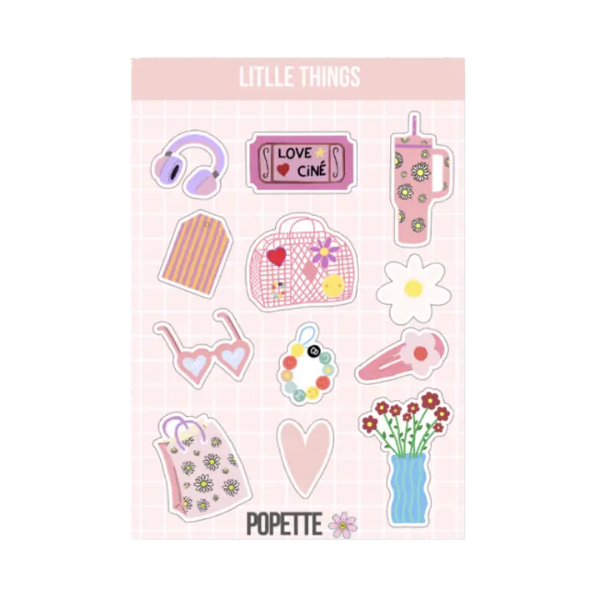 Popette - Planche de stickers holographiques - Little Things