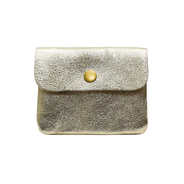 Porte-monnaie Luce metal - Doré