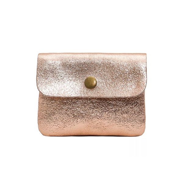 Porte-monnaie Luce metal - Rose