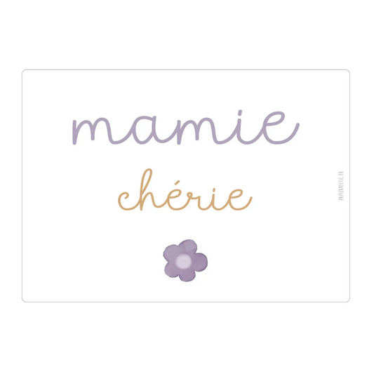 Carte "Mamie chérie" - PapierPoetic