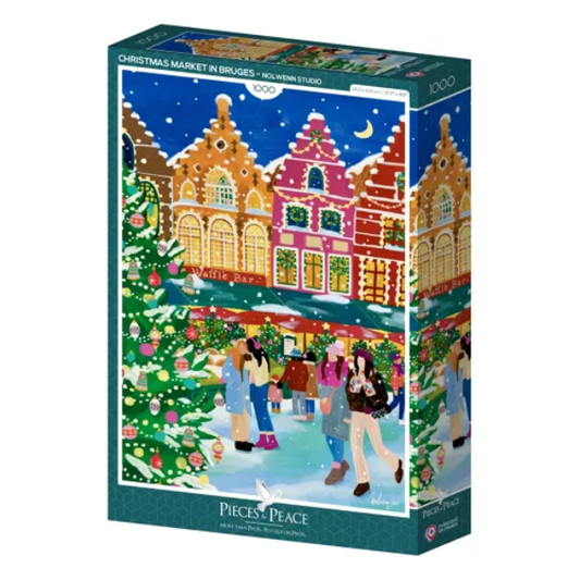 Puzzle Pieces&Peace 1000 Pièces - Marché de Noël à Bruges