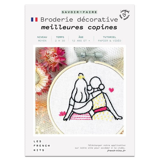 Les French Kits - Broderie décorative - Meilleures copines