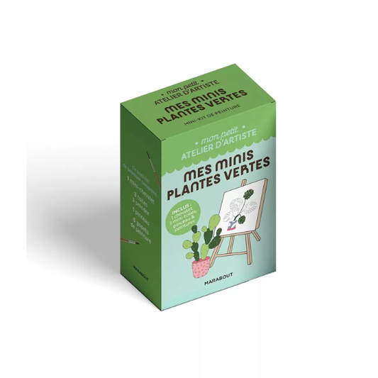 Mini kit de peinture – 3 toiles à créer - Mes minis plantes vertes