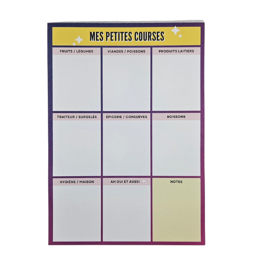 Supernova - Liste de Courses A5