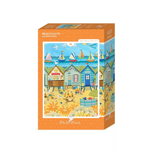 Pièces and Peace - Mini-Puzzle 96 pièces - Beach Huts