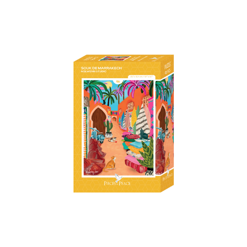 Pièces and Peace - Mini-Puzzle 96 pièces - Souk de Marrakech