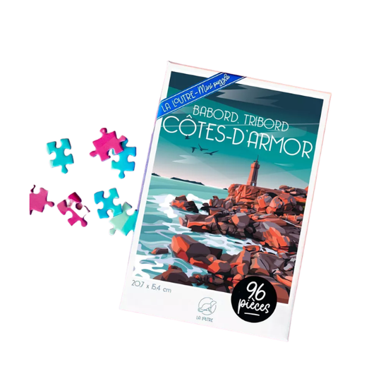 La loutre - Mini-Puzzle Côtes d'Armor - 96 pièces