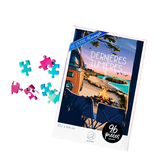 La loutre - Mini-Puzzle Dernières Lumières - 96 pièces