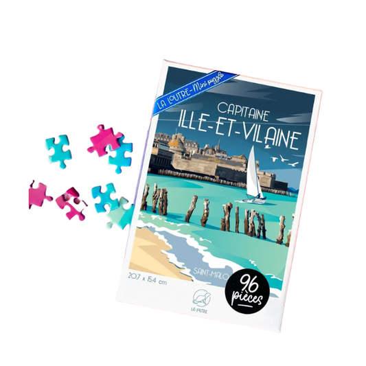 La loutre - Mini-Puzzle Ille et Vilaine - 96 pièces