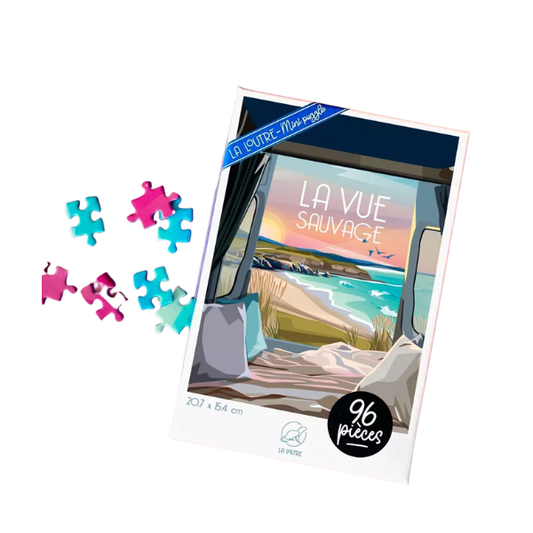 La loutre - Mini-Puzzle La Vue Sauvage - 96 pièces