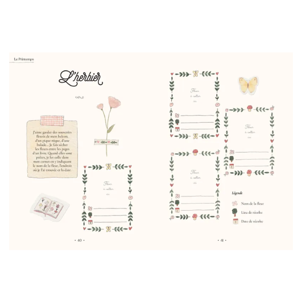 Mon carnet créatif au fil des saisons - Atelier Mirabelle