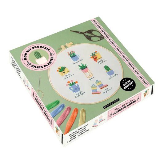 Mon kit broderie - Jolies plantes