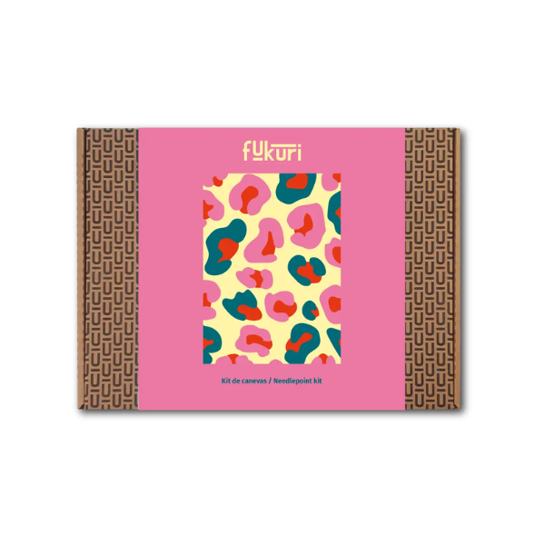 Kit Canevas - DIY - Léopard multicolore