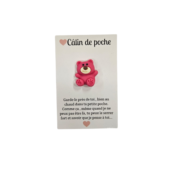 Câlin de Poche - Ourson Rose