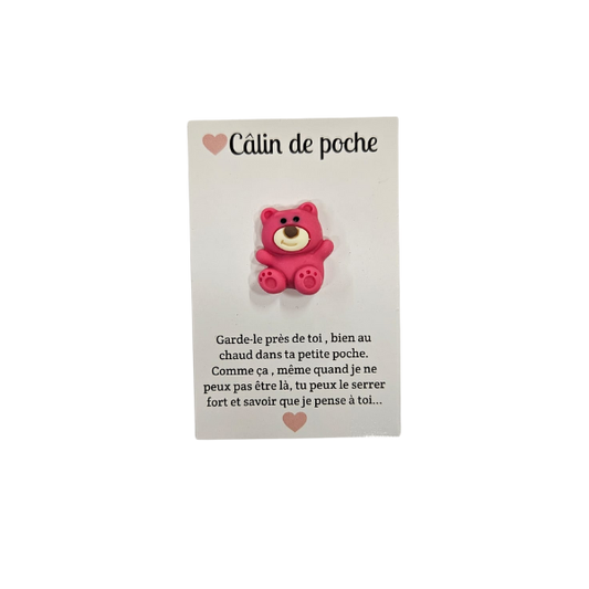 Câlin de Poche - Ourson Rose