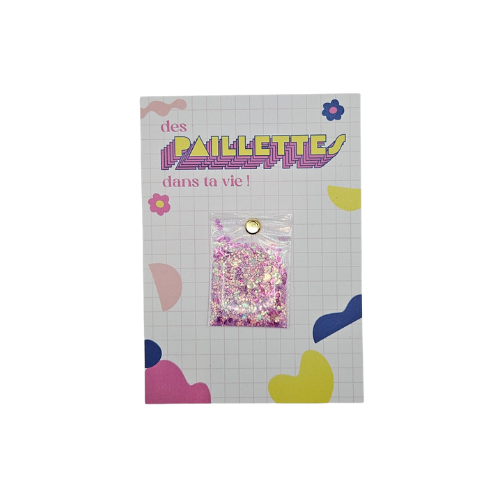 Aurélie Kacel - Carte postale – “Ajoute des paillettes dans sa vie !”