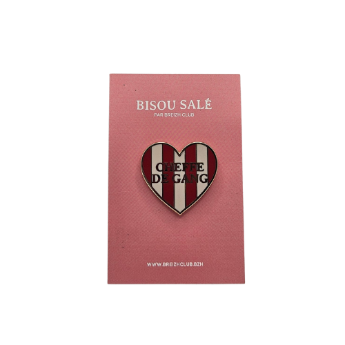 Breizh Club - Pin's coeur Cheffe de gang