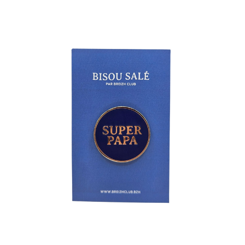 Breizh Club - Pin's coeur super papa