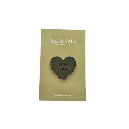 Breizh Club - Pin's coeur tête de mule