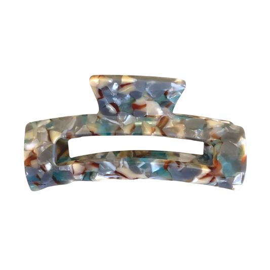 Pince croco rectangulaire - Multi blue