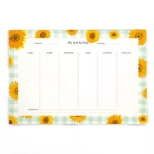 Semainier Quartier Libre - Planning Tournesols