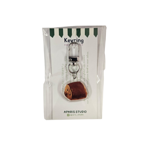 Aparis Studio - Porte clé - Pain au chocolat