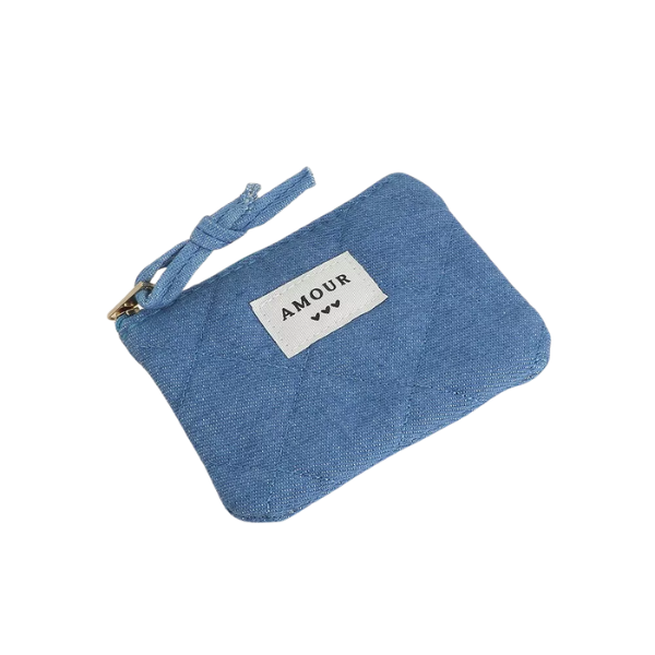 Porte-monnaie - "AMOUR" - Jean