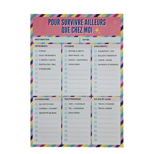 Supernova - Bloc-notes Survivre ailleurs que chez moi