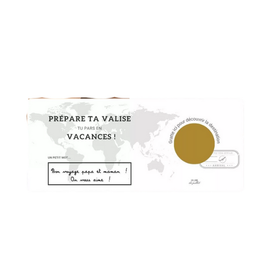 Carte à gratter - Prépare ta valise "vacances"