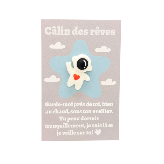 Câlin de Poche - Rêve Astronaute Blanc