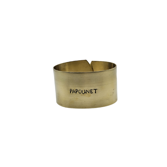 Rond de serviette doré – Papounet