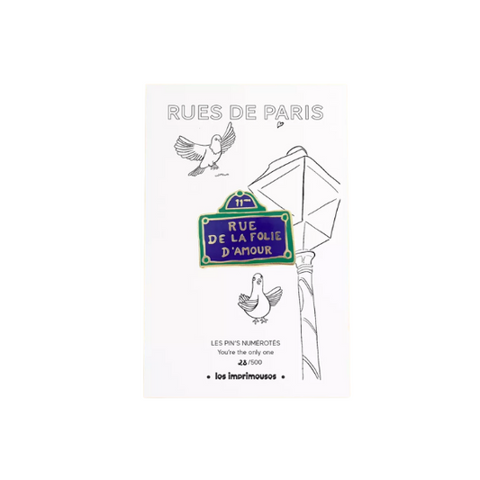 Les imprimeuses - Plaque de rue - rue de la folie d'amour