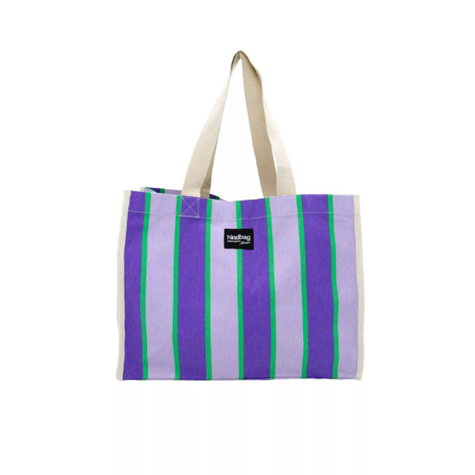 Hindbag - Cabas Rayé Violet