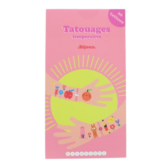 Set de 2 planches de tatouages temporaires - "Bijoux"