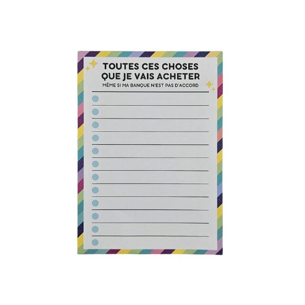 Supernova - Liste de Courses A6