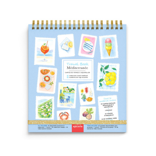 Travel book à l'aquarelle - Mediterranée