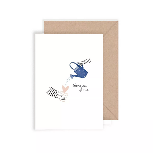 Carte Double – My Lovely Thing - Viens on sème