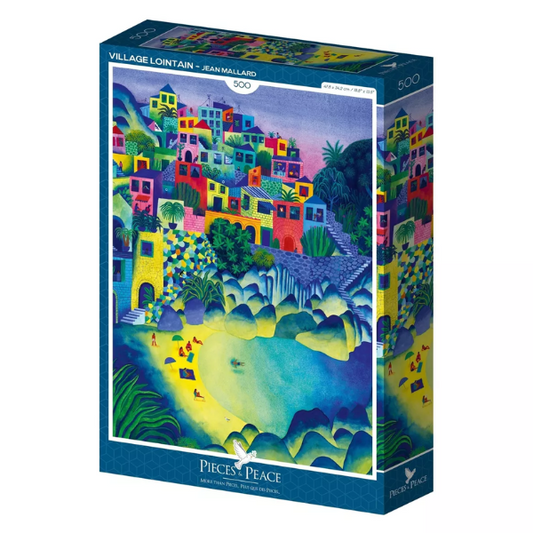 Puzzle Piece&Peace 500 pièces - Village Lointain