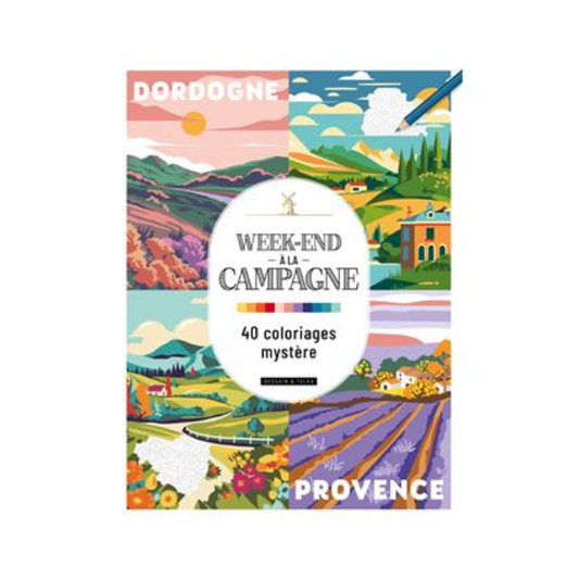 Week-end à la campagne - 40 coloriages mystères