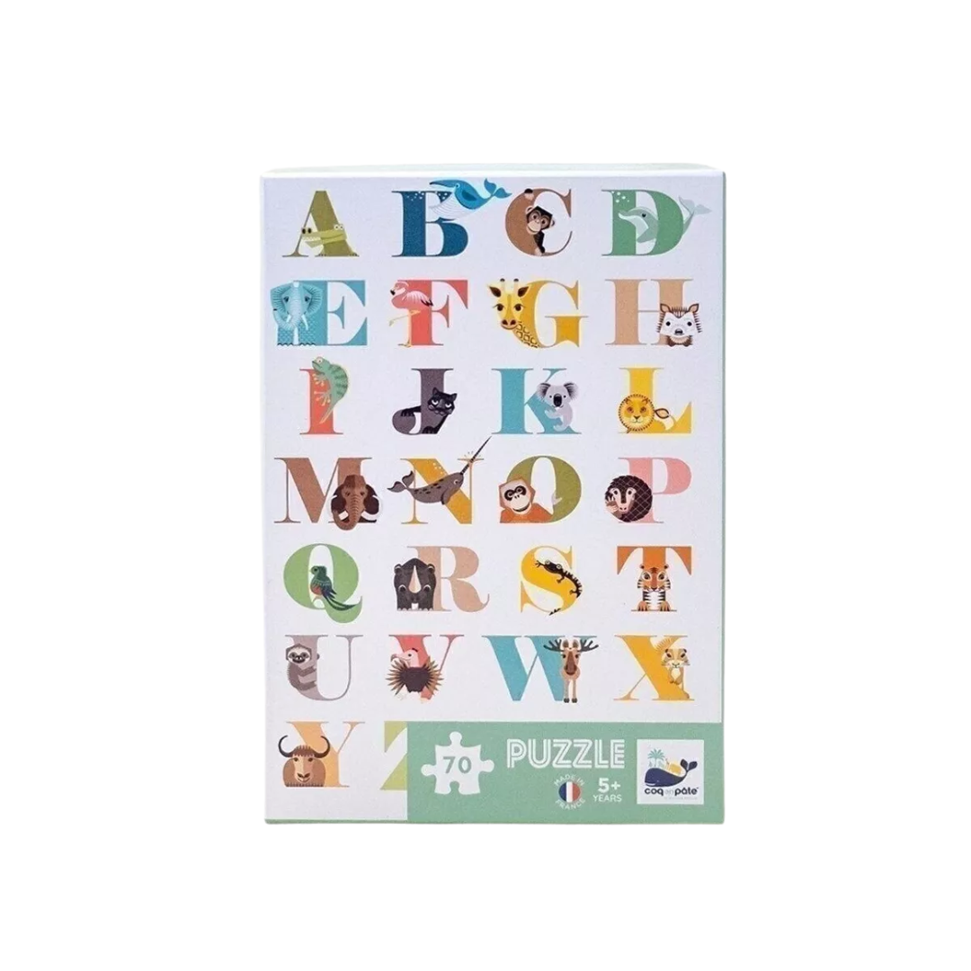 Coq en pâte - Puzzle ABECEDAIRE 70 Pièces