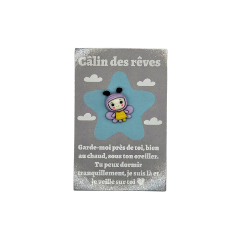 Câlin de Poche - Rêve - Abeille violette