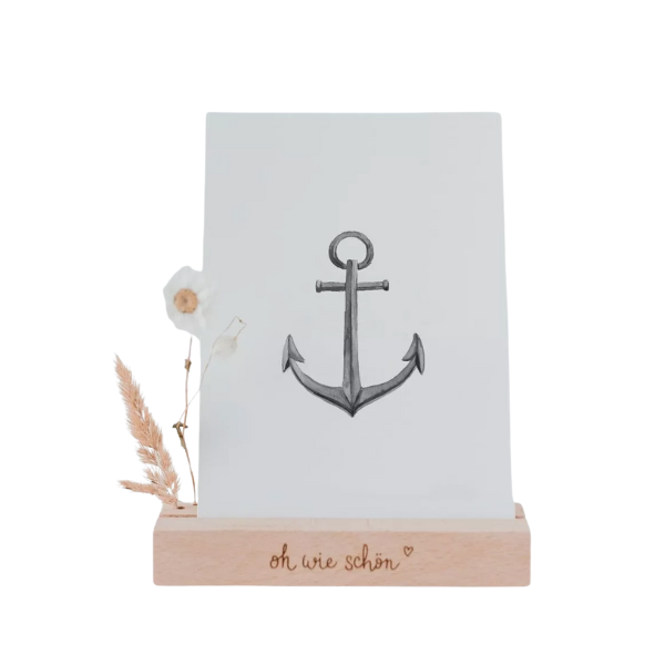 Carte aquarelle - Ancre