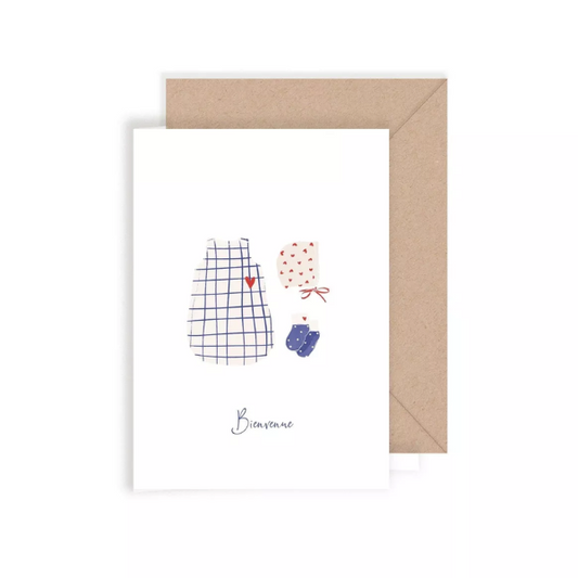 Carte Double – My Lovely Thing - Naissance Garçon