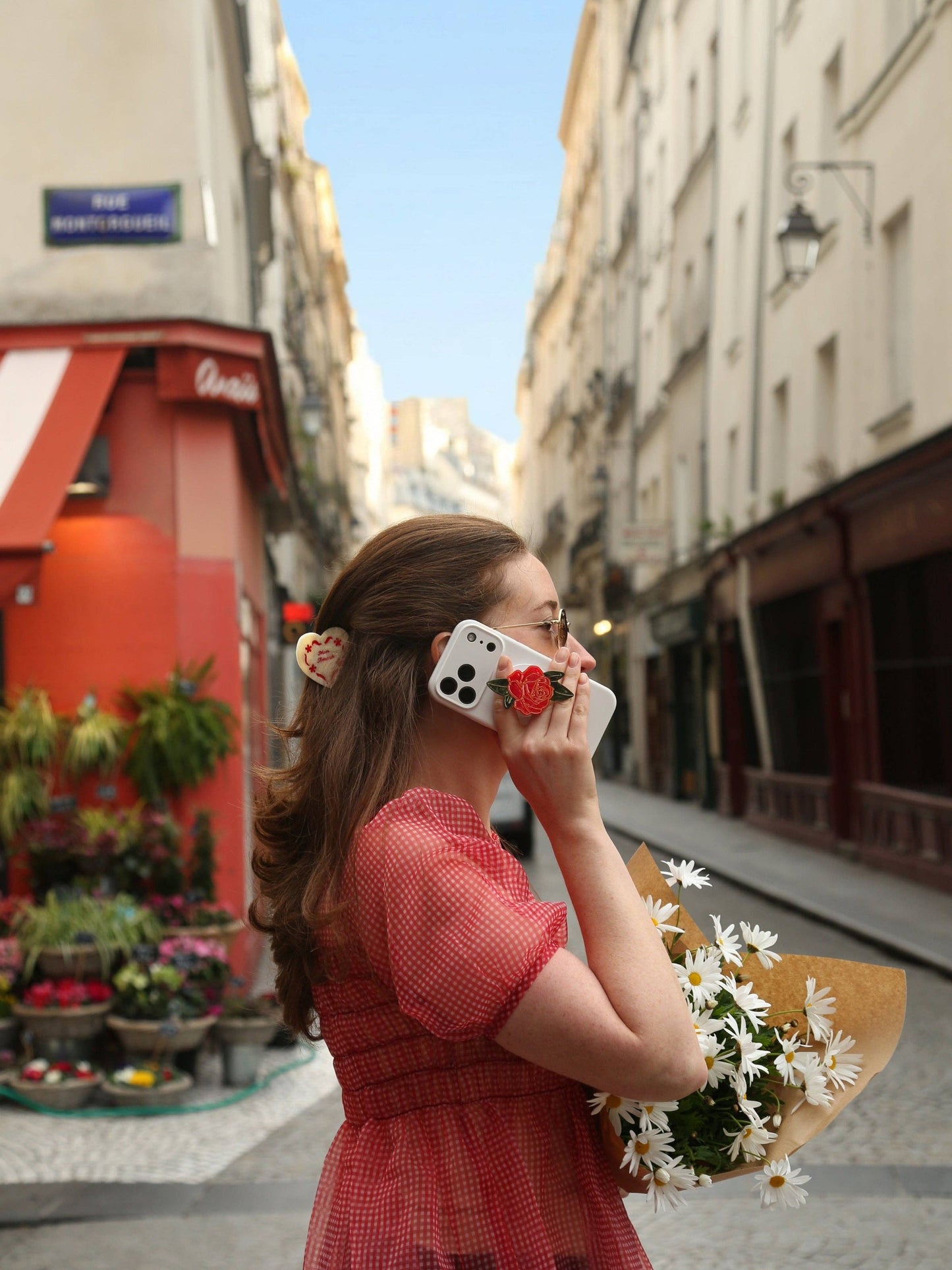Porte-charme téléphone - Rose